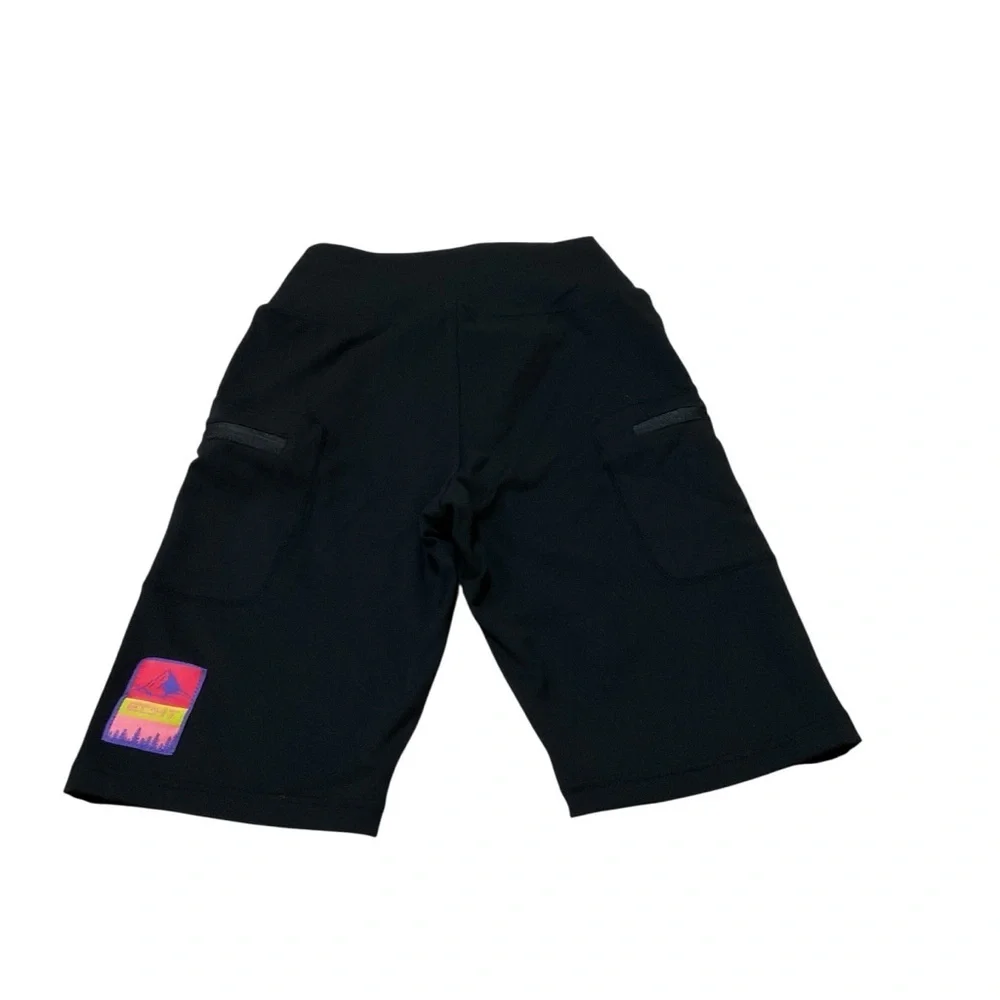 ECHT Women's Size XS Biking Shorts Zippered Pockets Wide Waistband Compression
